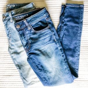 Two pairs of American Eagle Jeans